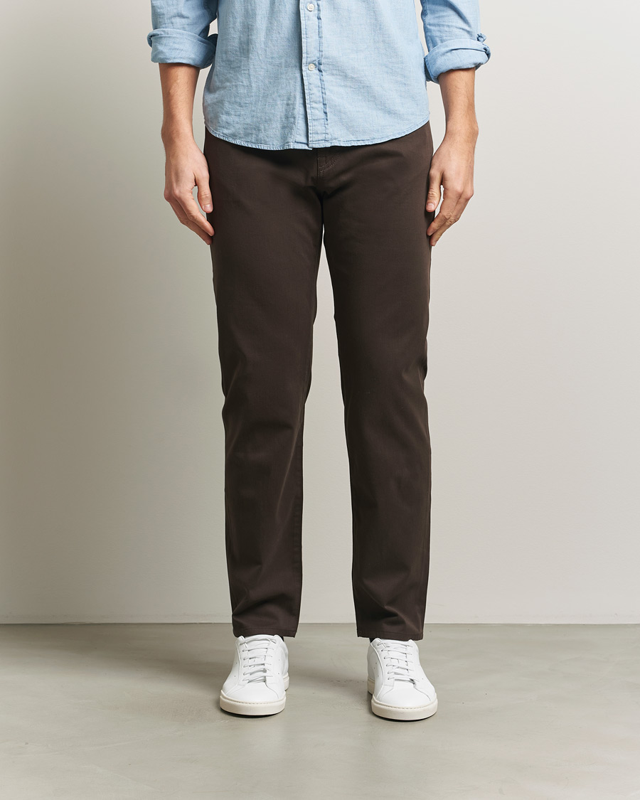 Mies | Housut | BOSS BLACK | Re.Maine Cotton 5-Pocket Pants Dark Brown