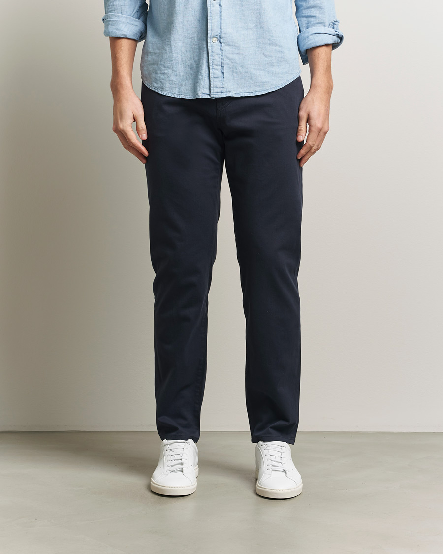Mies | Housut | BOSS BLACK | Re.Maine Cotton 5-Pocket Pants Dark Blue