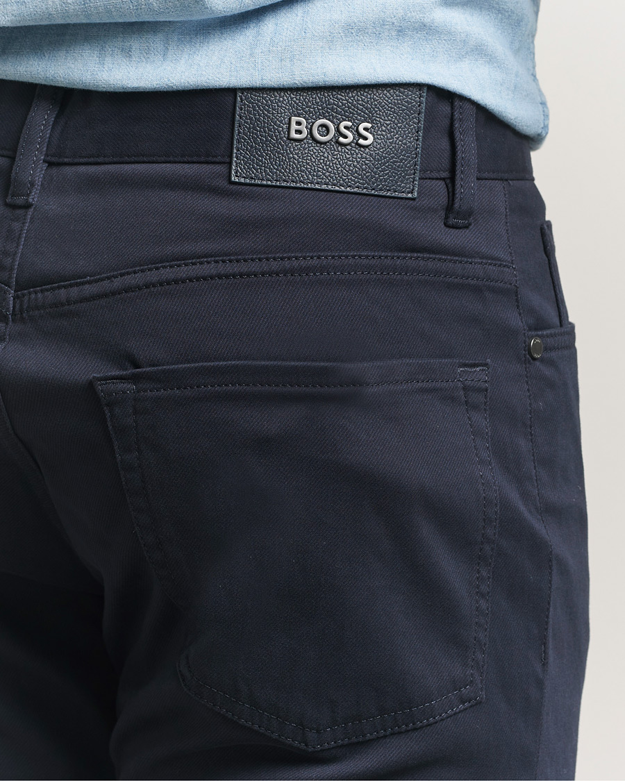 Mies | Housut | BOSS BLACK | Re.Maine Cotton 5-Pocket Pants Dark Blue