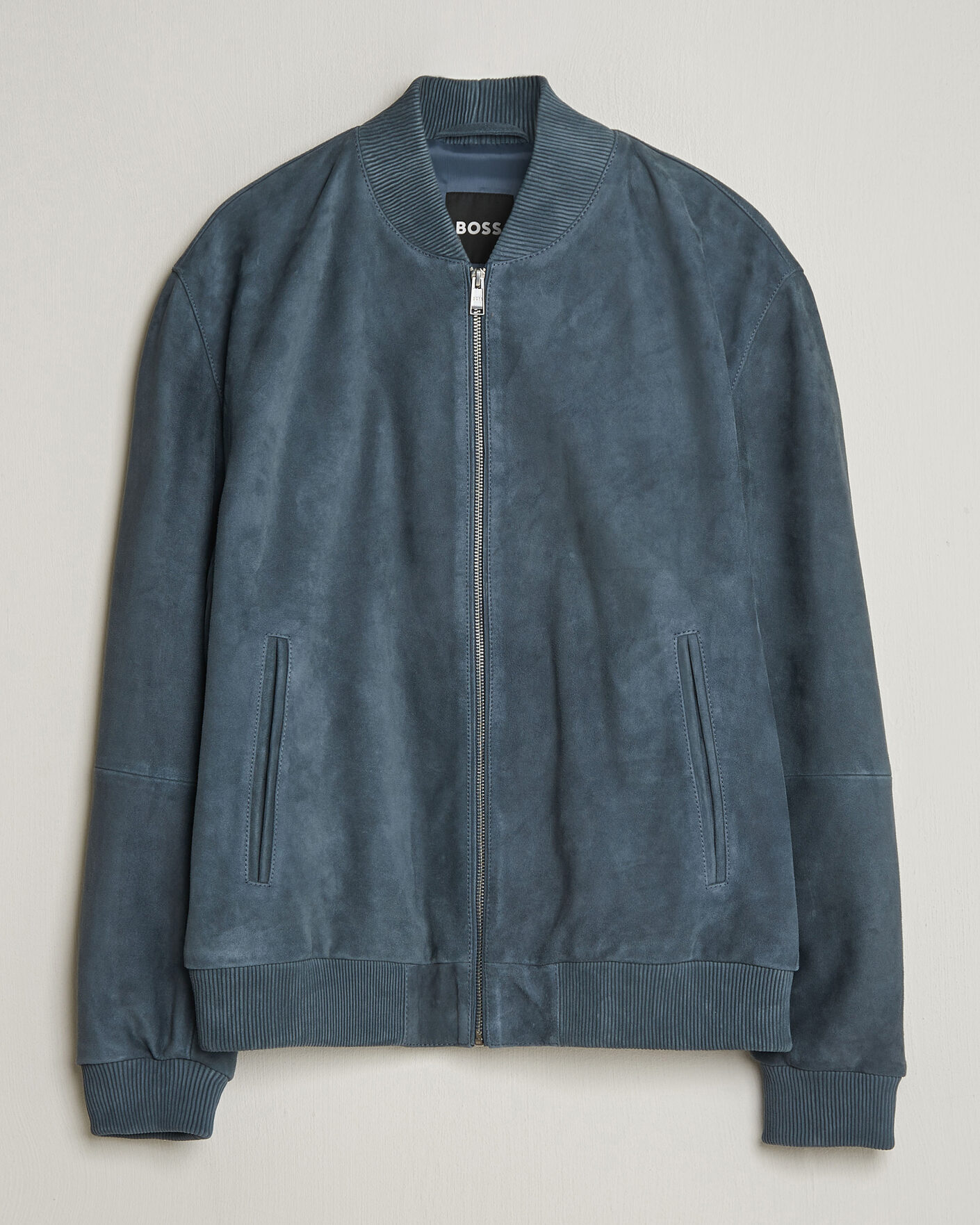 Mies | Takit | BOSS BLACK | Muller Suede Jacket Open Blue