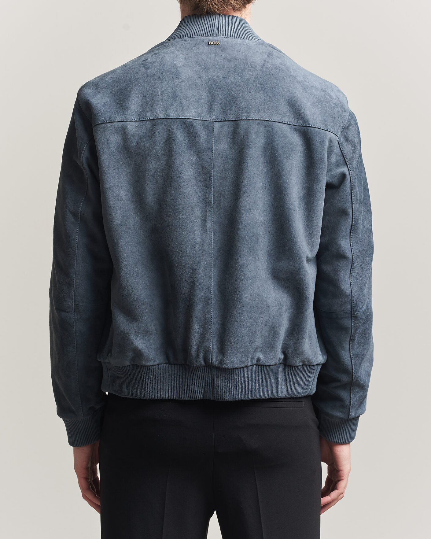 Mies | Takit | BOSS BLACK | Muller Suede Jacket Open Blue