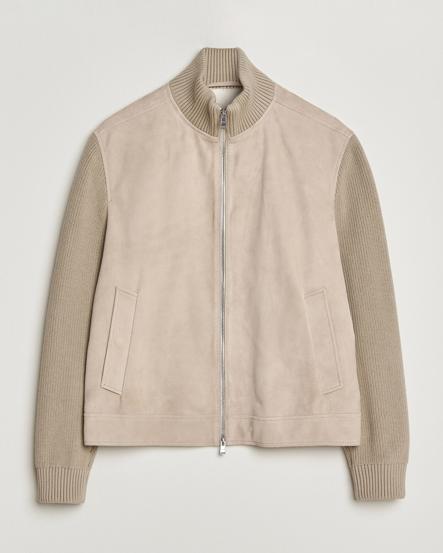 Mies | Takit | BOSS BLACK | Maven Suede Hybrid Jacket Open White