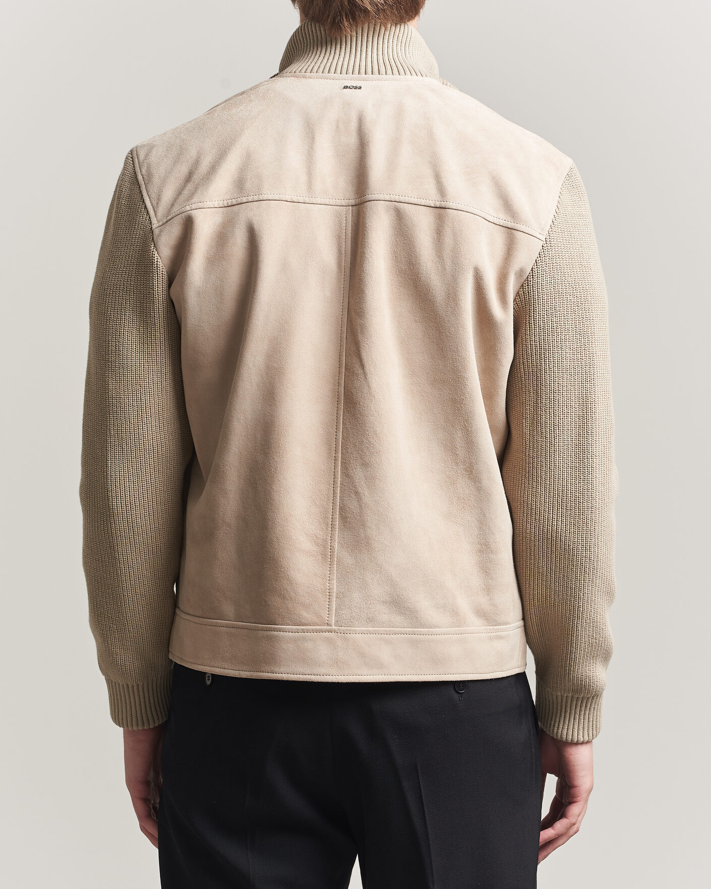 Mies | Takit | BOSS BLACK | Maven Suede Hybrid Jacket Open White