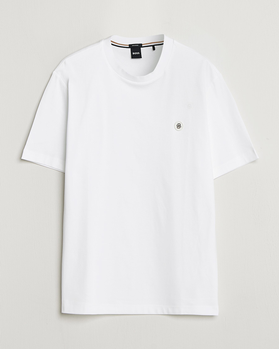 Mies | T-paidat | BOSS BLACK | Taut Regular Fit T-Shirt White