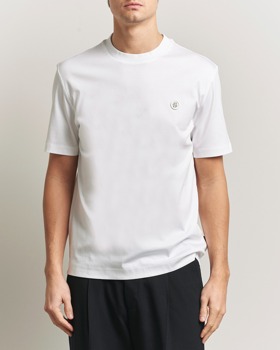 Mies | T-paidat | BOSS BLACK | Taut Regular Fit T-Shirt White
