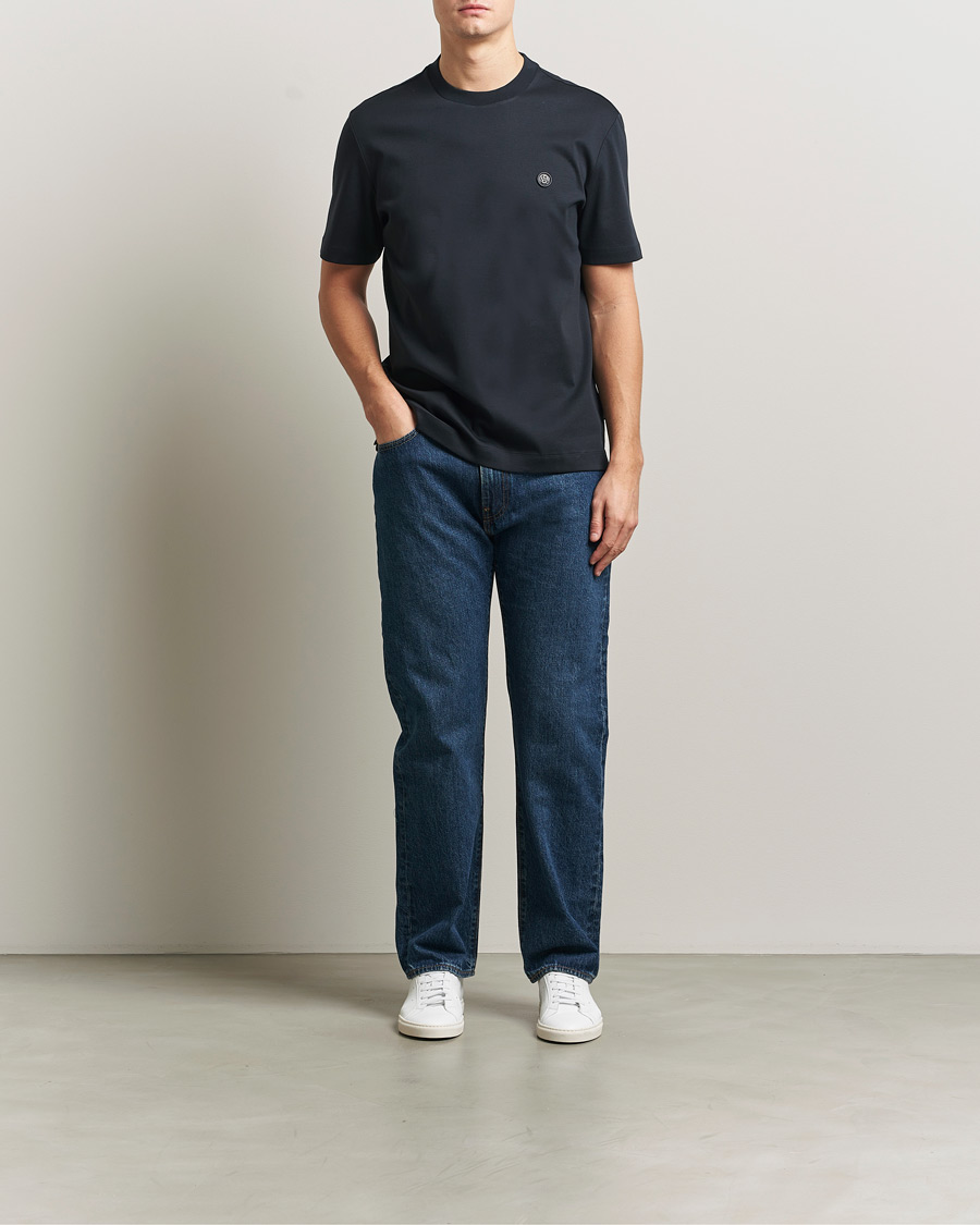 Mies | T-paidat | BOSS BLACK | Taut Regular Fit T-Shirt Dark Blue