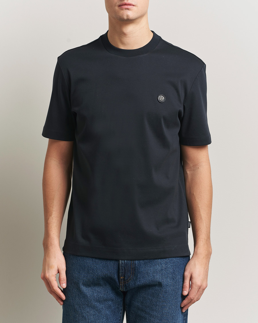 Mies | T-paidat | BOSS BLACK | Taut Regular Fit T-Shirt Dark Blue