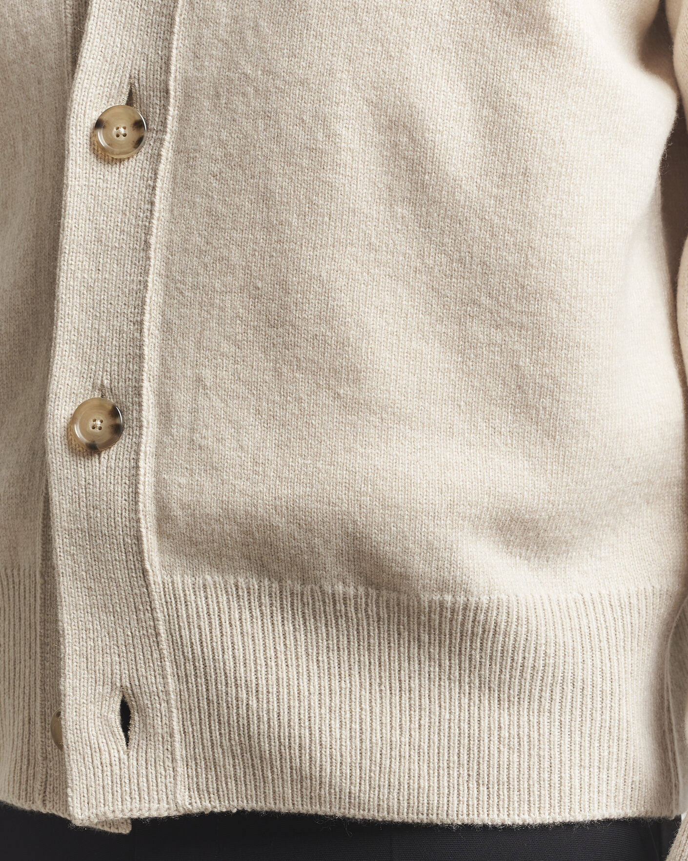 Mies | Puserot | BOSS BLACK | Ucone Wool Knitted Cardigan Open White