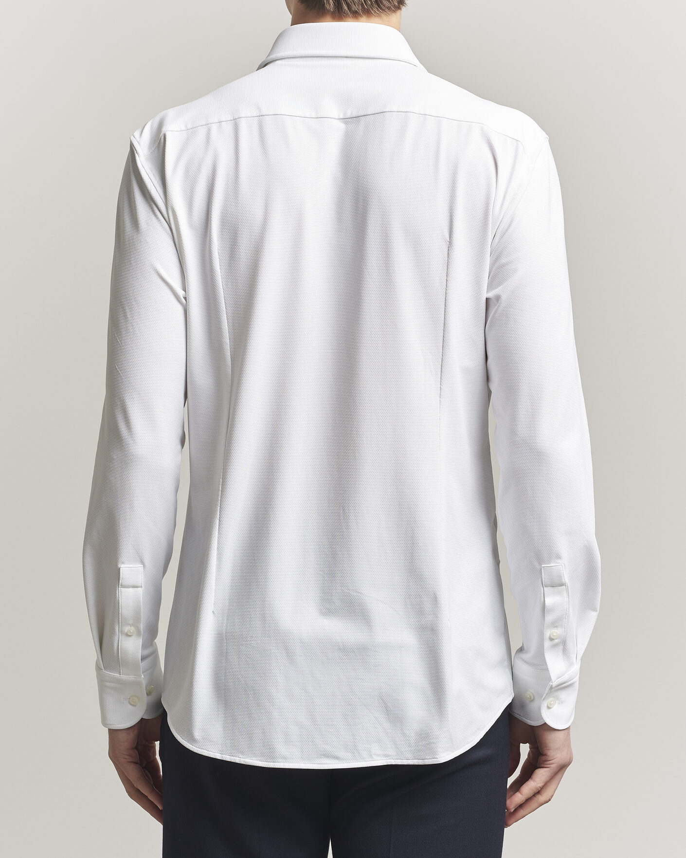 Mies | Kauluspaidat | BOSS BLACK | Hank Structured Jersey Shirt White