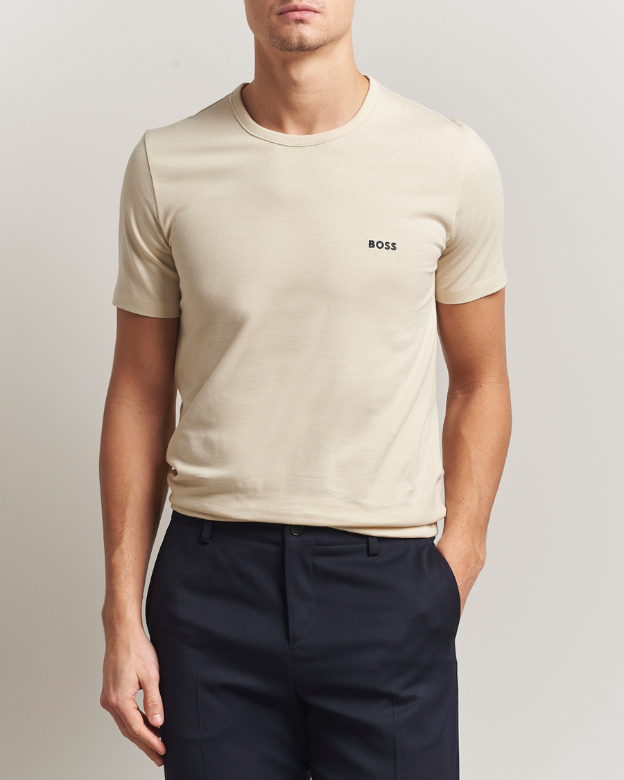 Mies | T-paidat | BOSS BLACK | 3-Pack Crew Neck T-Shirt Beige/Navy/Black