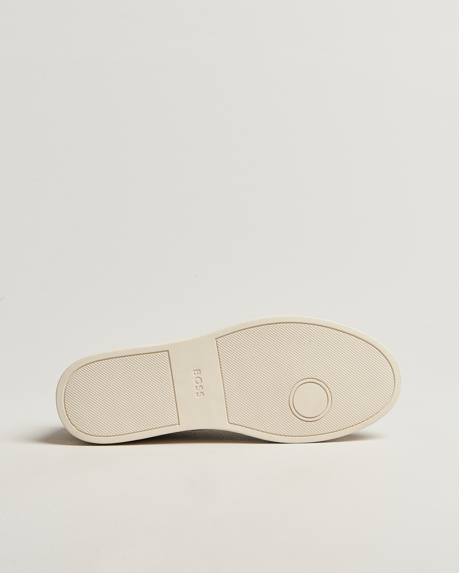 Mies | Tennarit | BOSS BLACK | Kieran Suede Sneaker Medium Beige