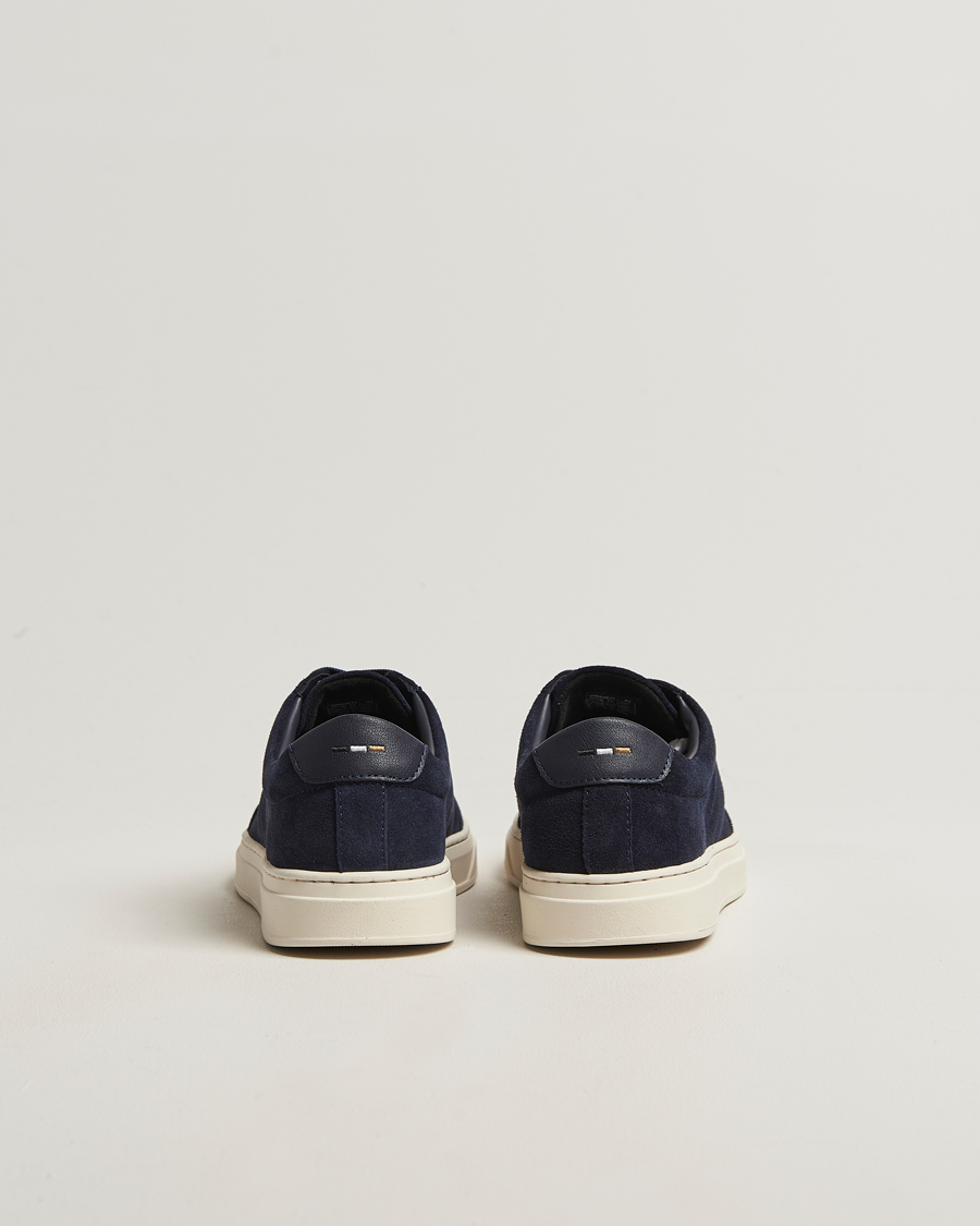 Mies | Tennarit | BOSS BLACK | Kieran Suede Sneaker Dark Blue