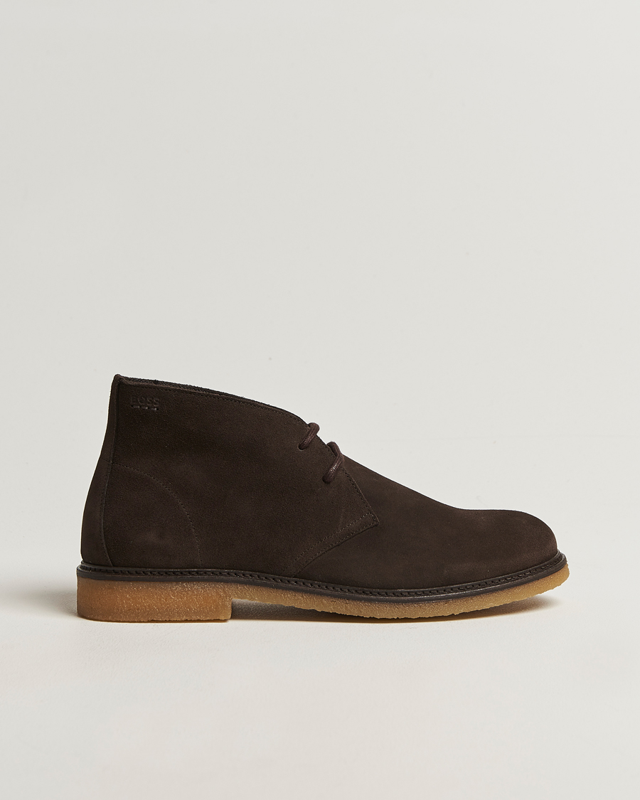 Mies | Nilkkurit | BOSS BLACK | Kope Suede Desert Boots Dark Brown