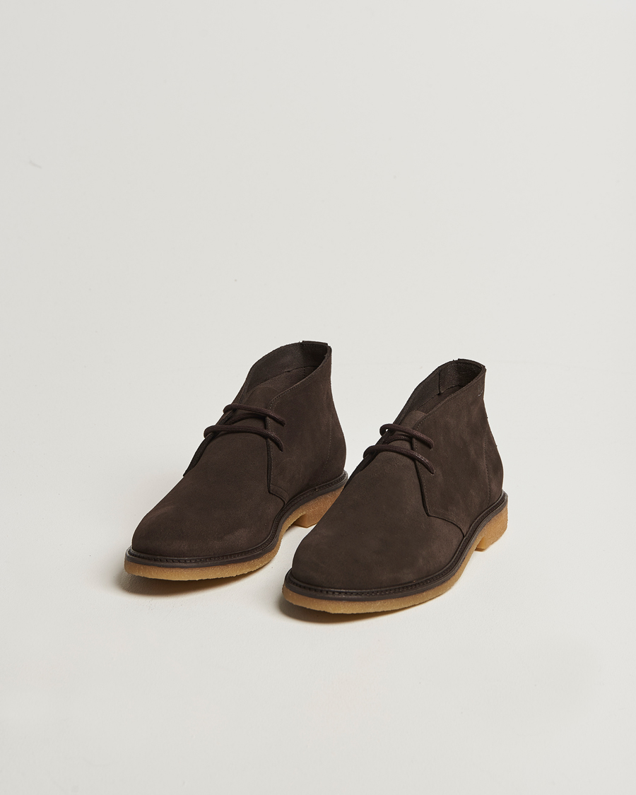 Mies | Nilkkurit | BOSS BLACK | Kope Suede Desert Boots Dark Brown