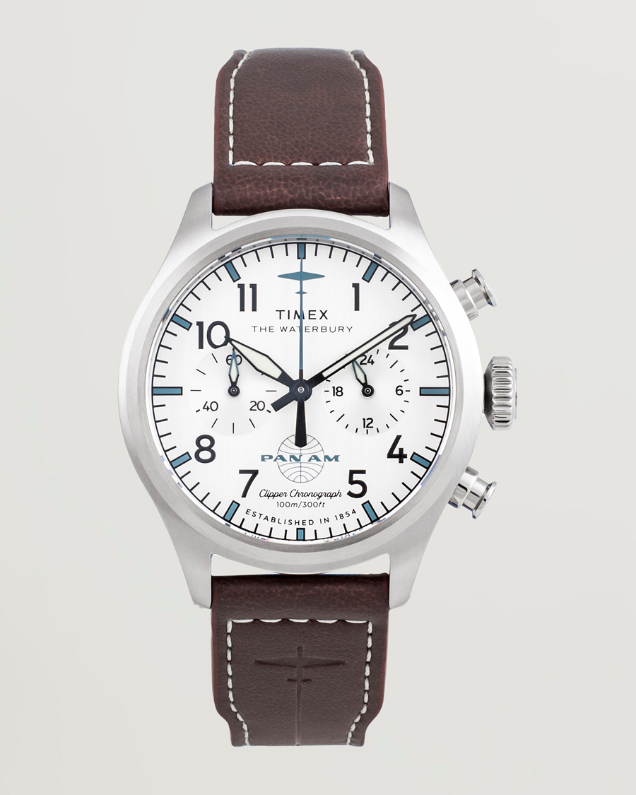 Mies | Timex Waterbury Ace Pan Chronograph 41mm Silver Dial | Timex | Waterbury Ace Pan Chronograph 41mm Silver Dial
