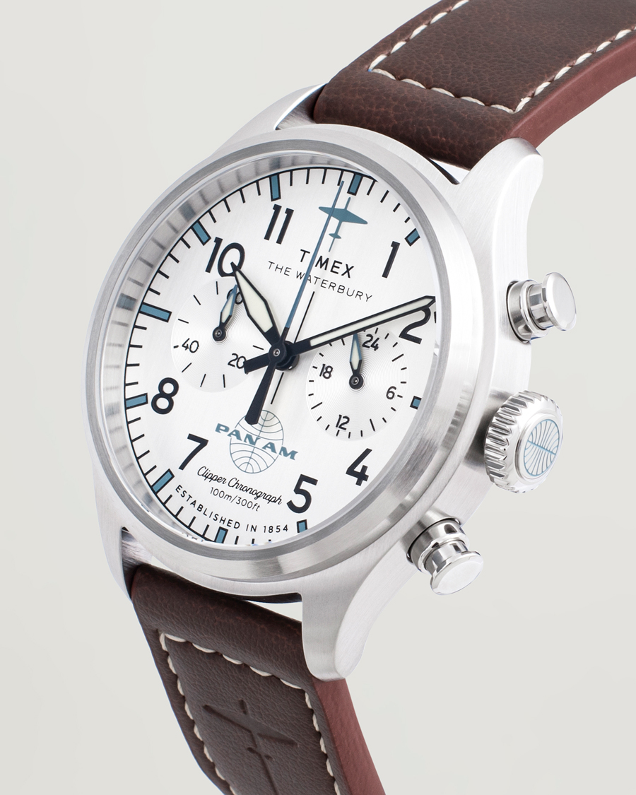 Mies | Timex Waterbury Ace Pan Chronograph 41mm Silver Dial | Timex | Waterbury Ace Pan Chronograph 41mm Silver Dial