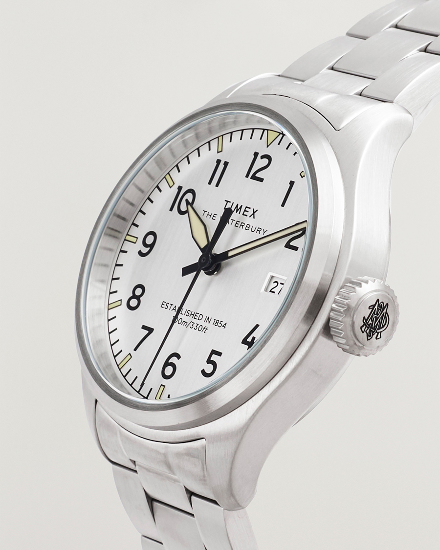 Mies | Timex Waterbury Ace 3-Hand 41mm Silver Dial | Timex | Waterbury Ace 3-Hand 41mm Silver Dial