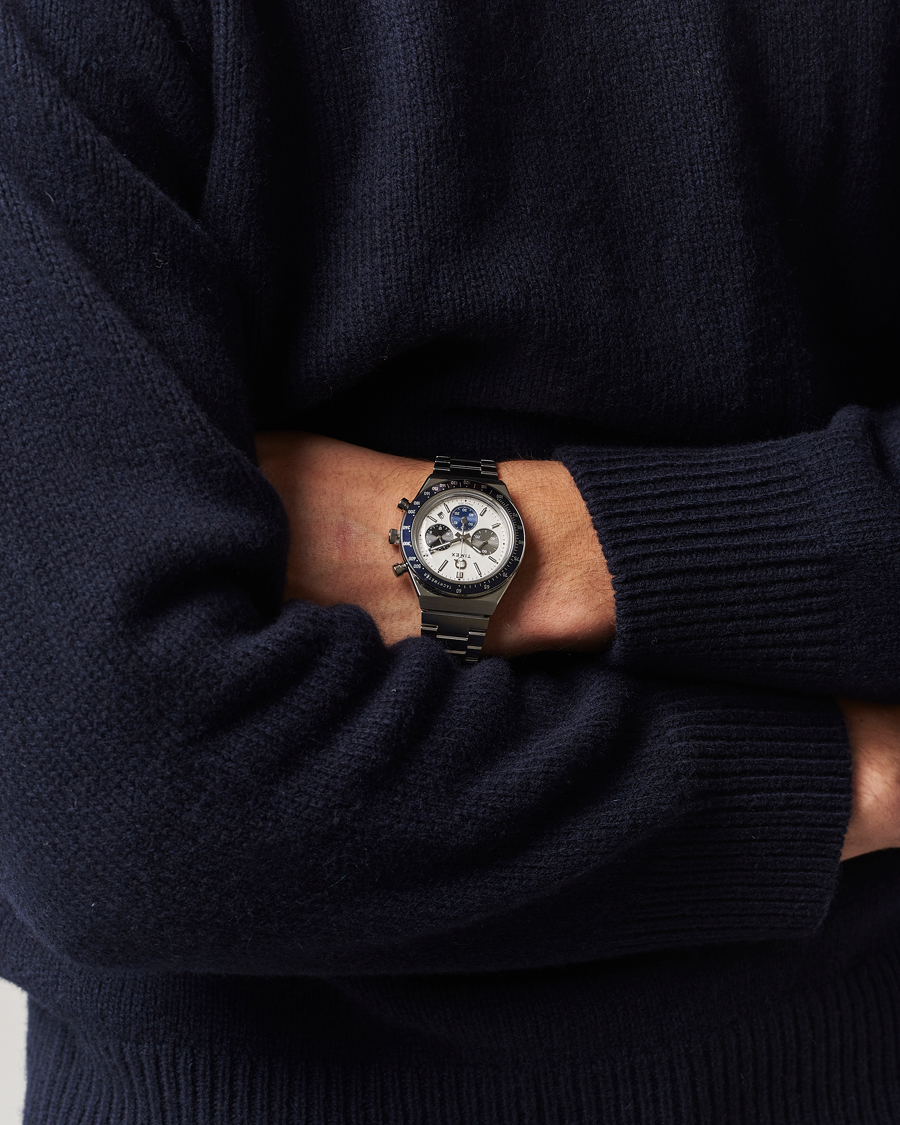 Mies | Timex Q Chronograph Tonal Sub Dials 40mm White Dial | Timex | Q Chronograph Tonal Sub Dials 40mm White Dial