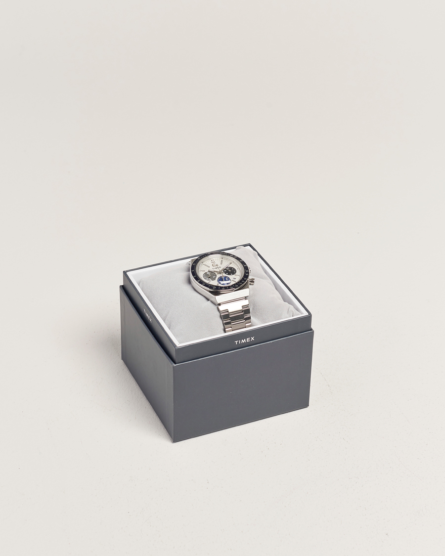 Mies | Timex Q Chronograph Tonal Sub Dials 40mm White Dial | Timex | Q Chronograph Tonal Sub Dials 40mm White Dial