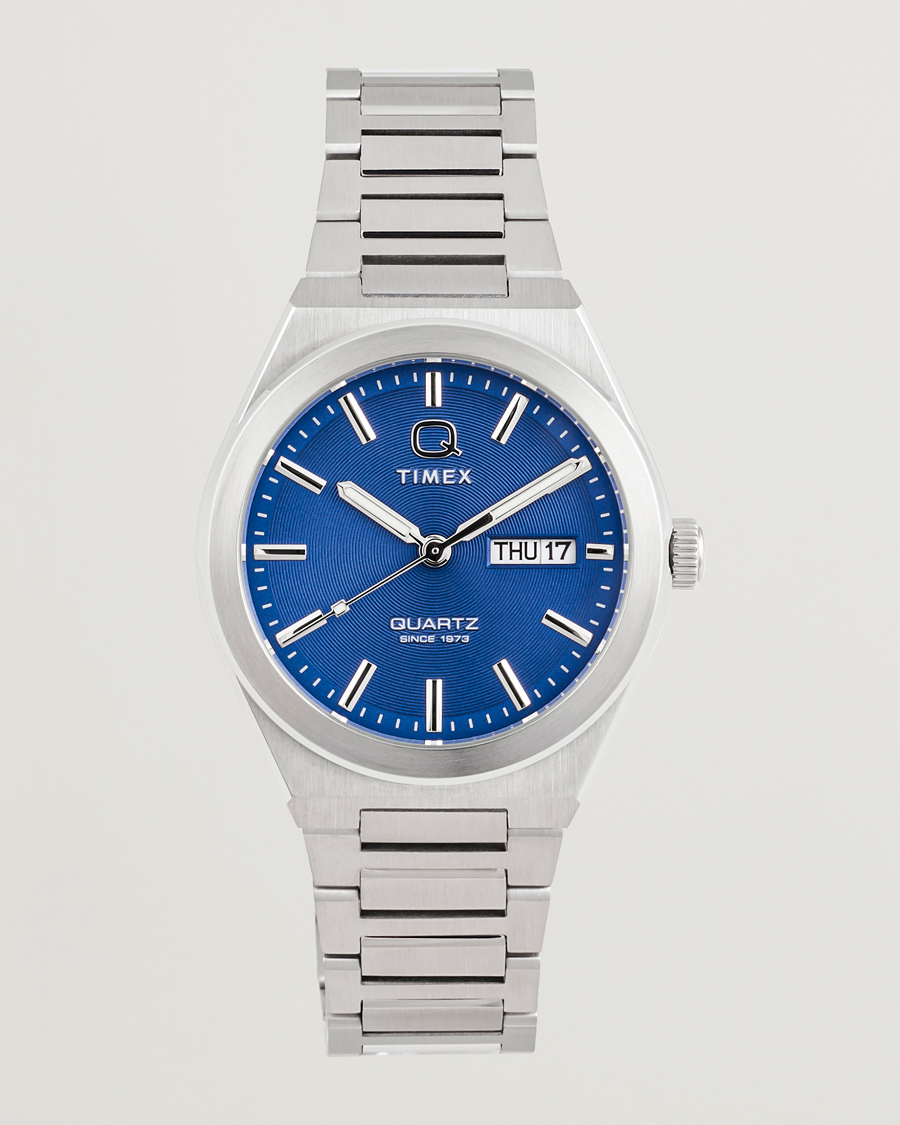 Mies | Timex Q Continental Day/Date 38mm Blue Dial | Timex | Q Continental Day/Date 38mm Blue Dial