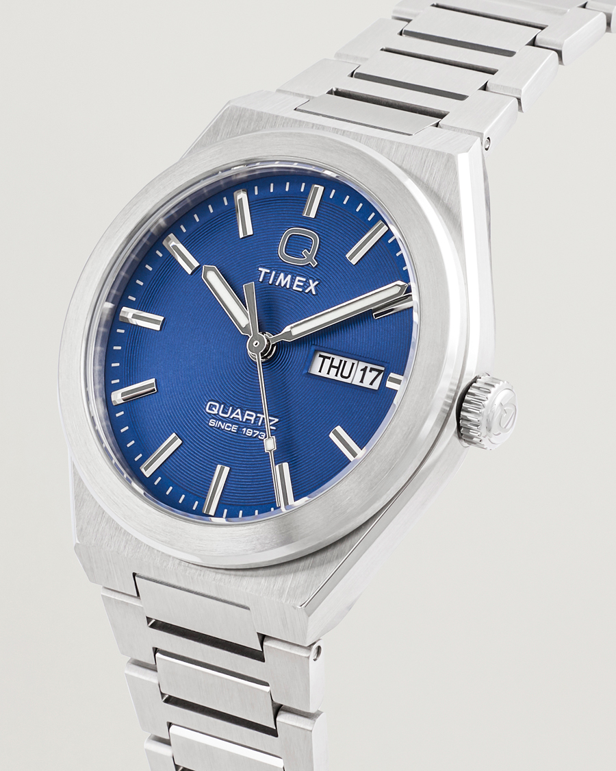 Mies | Timex Q Continental Day/Date 38mm Blue Dial | Timex | Q Continental Day/Date 38mm Blue Dial