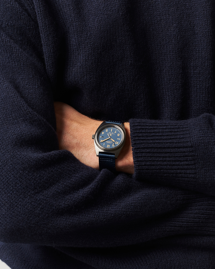Mies | Timex Expedition Capstone rPET Strap 39mm Blue Dial | Timex | Expedition Capstone rPET Strap 39mm Blue Dial