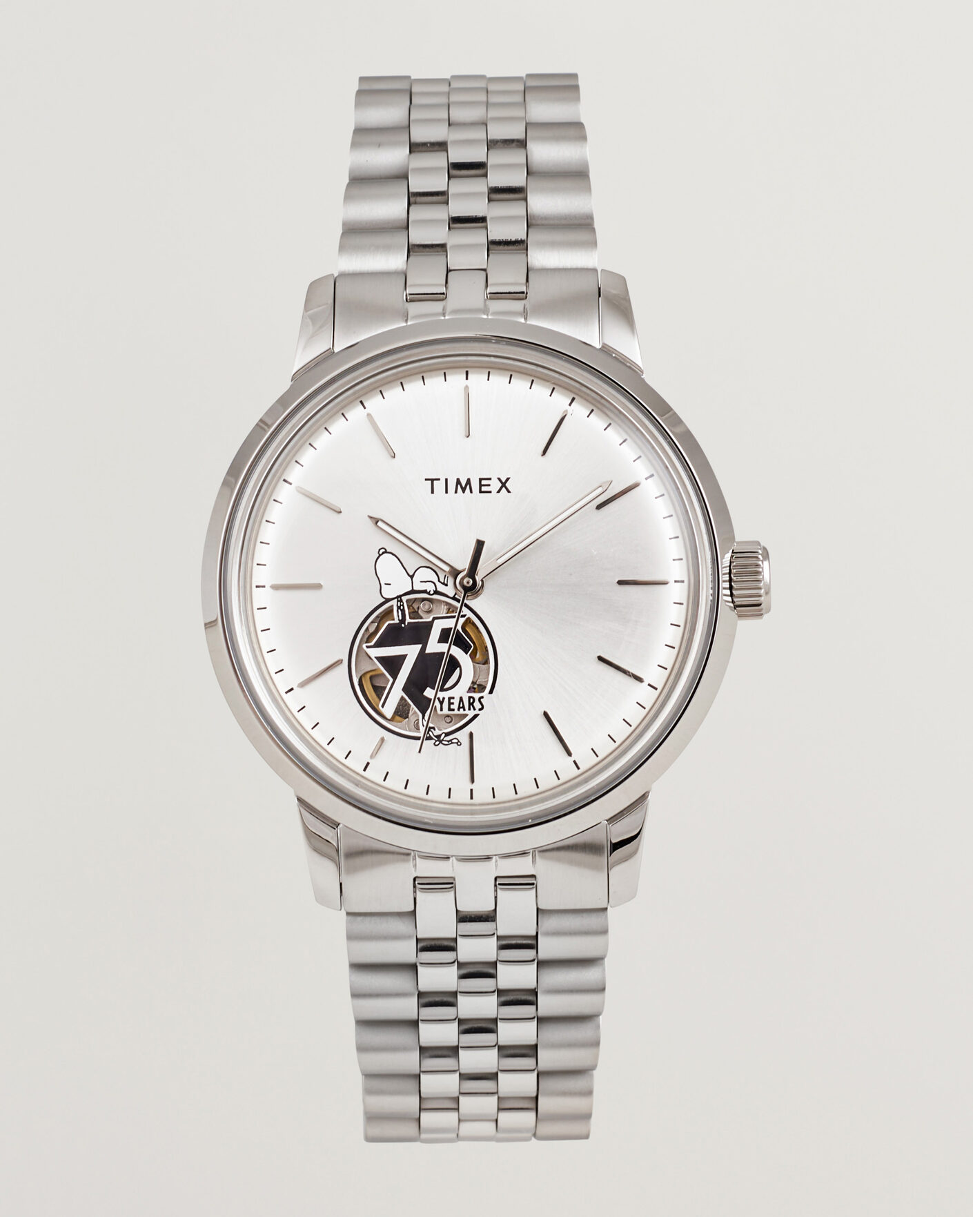 Mies | Timex Timex X Peanuts Snoopy Marlin Automatic 40mm Silver | Timex | X Peanuts Snoopy Marlin Automatic 40mm Silver