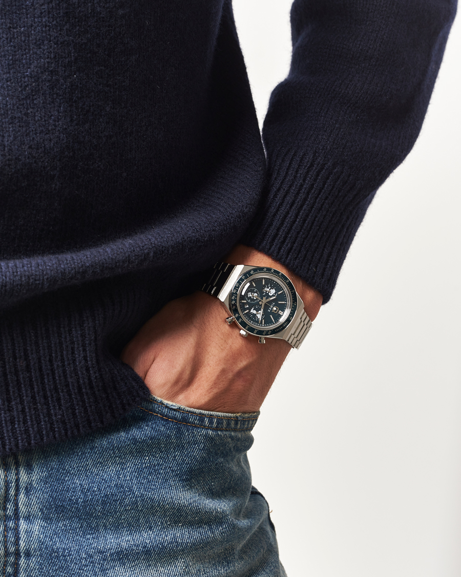 Mies | Timex Timex X Peanuts Q Chronograph Snoopy 40mm Blue Dial | Timex | X Peanuts Q Chronograph Snoopy 40mm Blue Dial