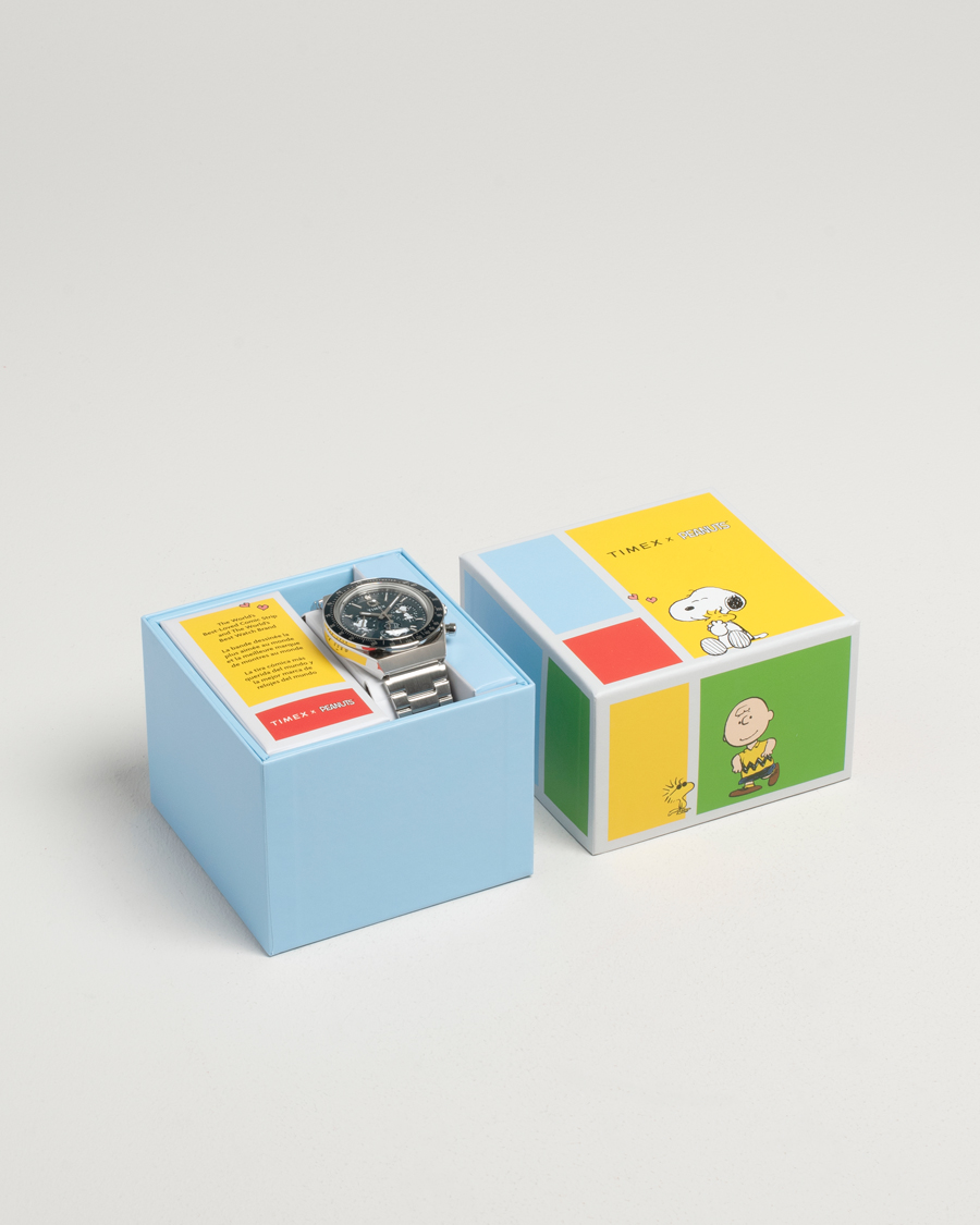 Mies | Timex Timex X Peanuts Q Chronograph Snoopy 40mm Blue Dial | Timex | X Peanuts Q Chronograph Snoopy 40mm Blue Dial