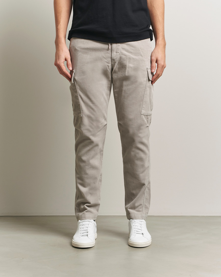 Mies | Housut | Polo Ralph Lauren | Corduroy Cargo Pants Grey Dawn