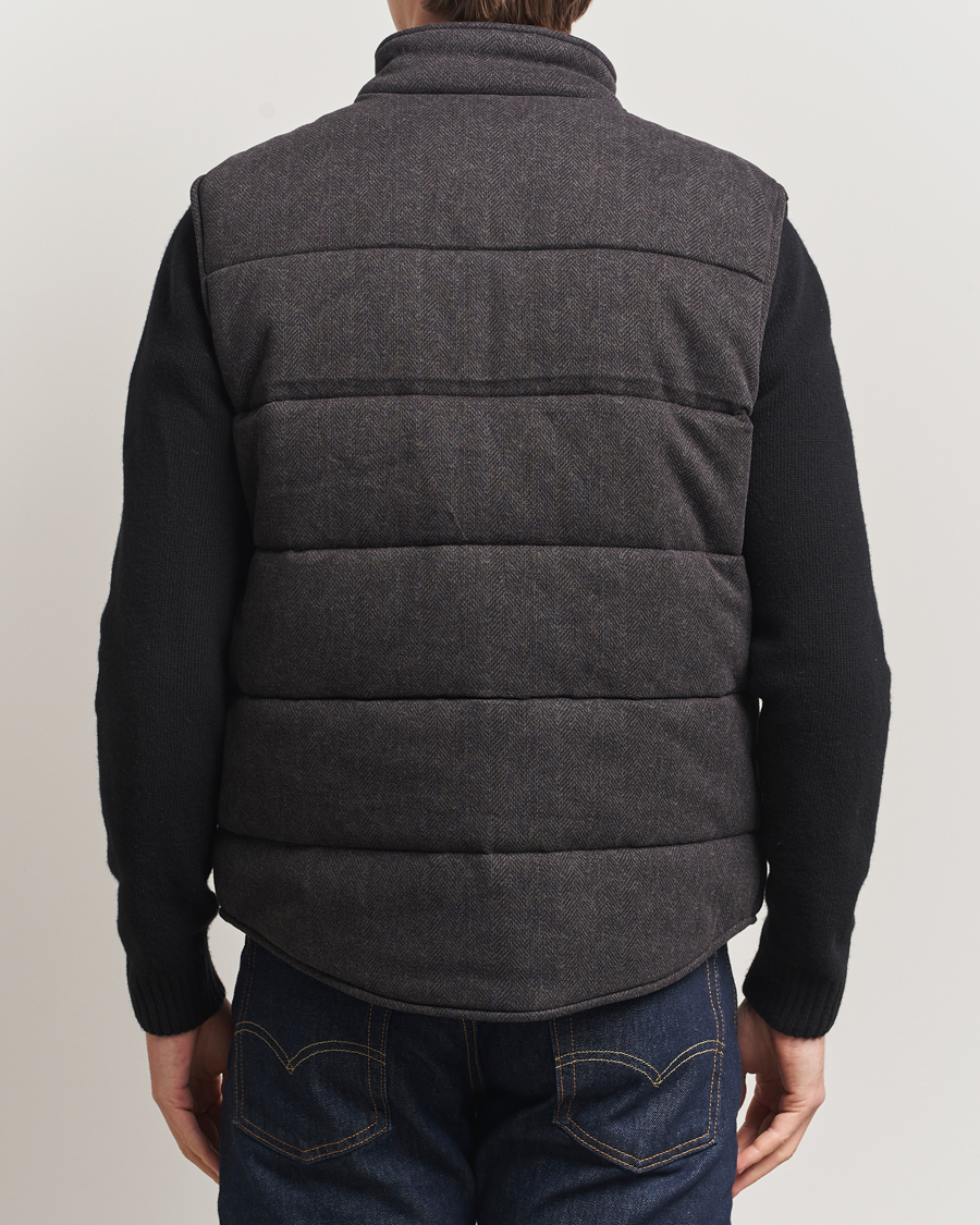 Mies | Ulkoliivit | Polo Ralph Lauren | Knitted Herringbone Vest Dark Charcoal Heather