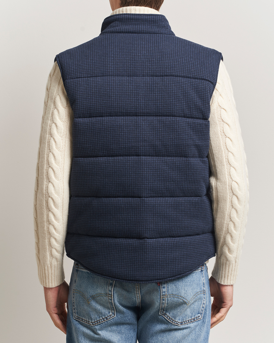 Mies | Ulkoliivit | Polo Ralph Lauren | Knitted Dogtooth Vest Winter Navy Heather