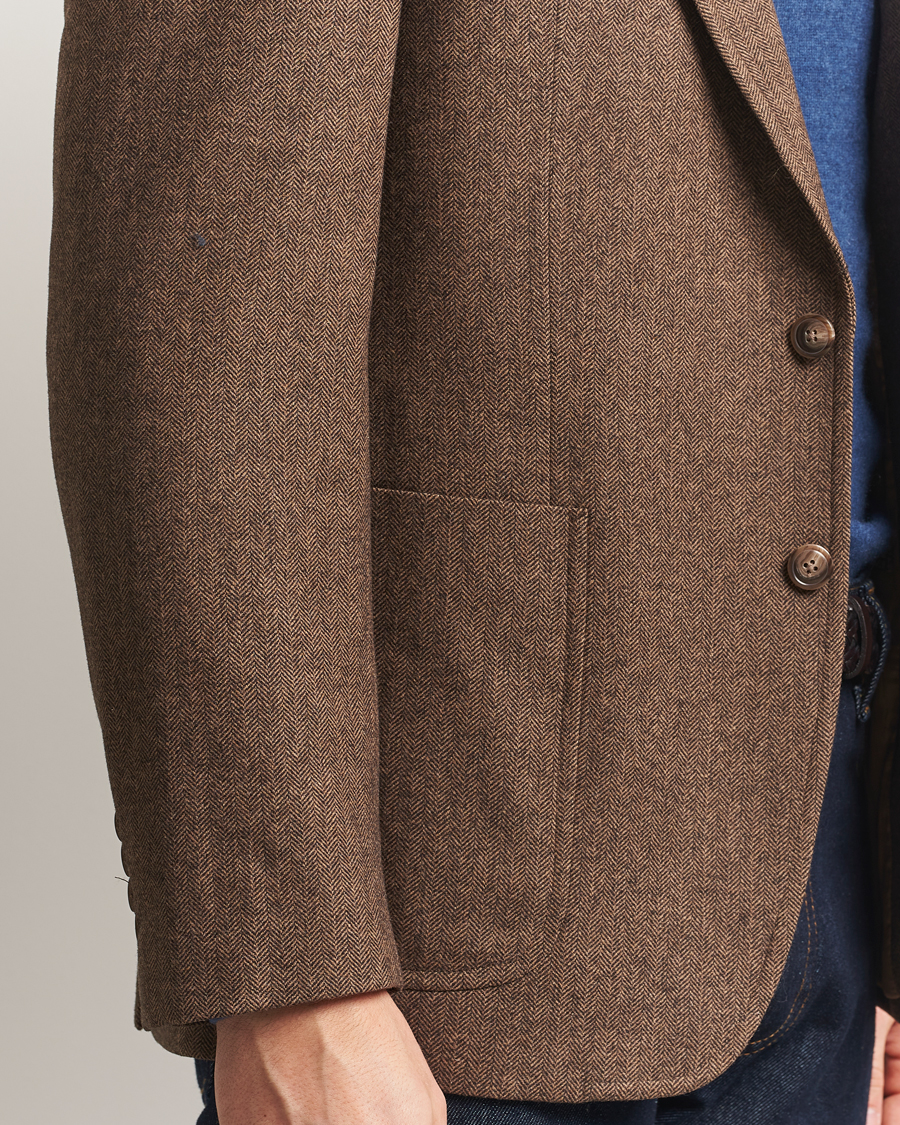 Mies | Pikkutakit | Polo Ralph Lauren | Herringbone Single Breasted Sportcoat Brown/Tan
