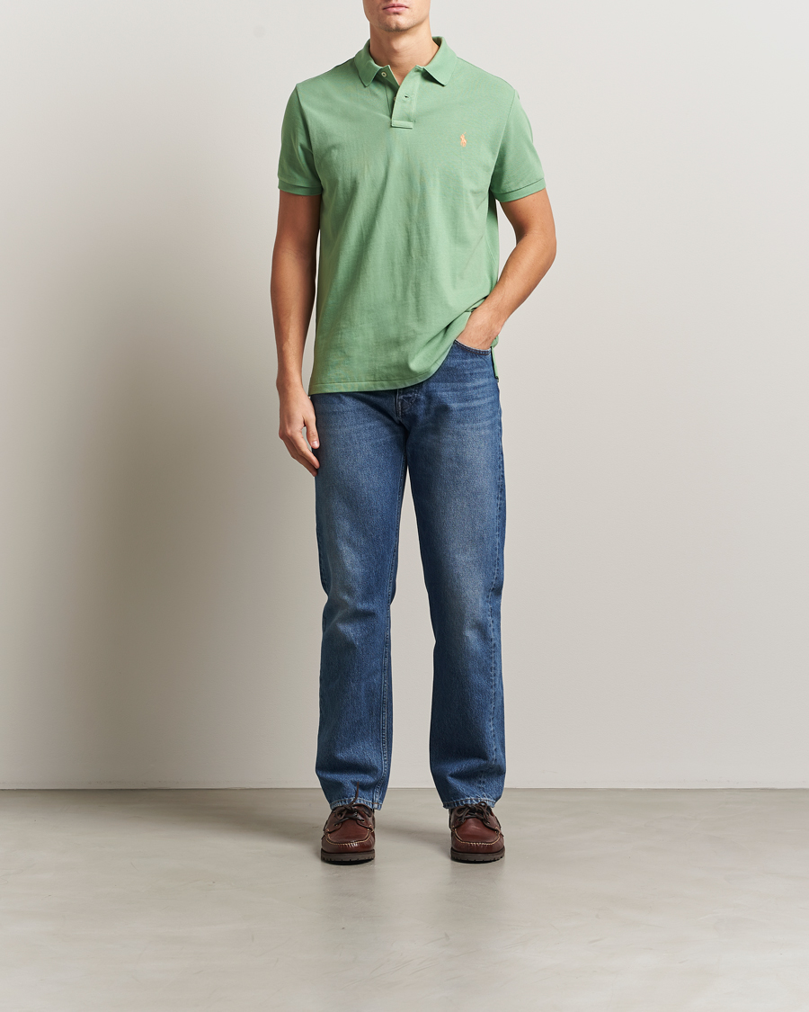 Mies | Pikeet | Polo Ralph Lauren | Custom Slim Fit Polo Outback Green