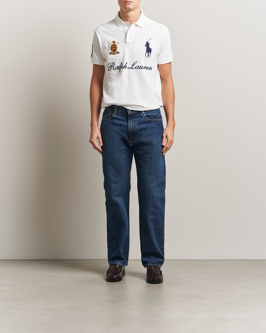 Mies | Pikeet | Polo Ralph Lauren | Custom Slim Fit Big Pony Polo White