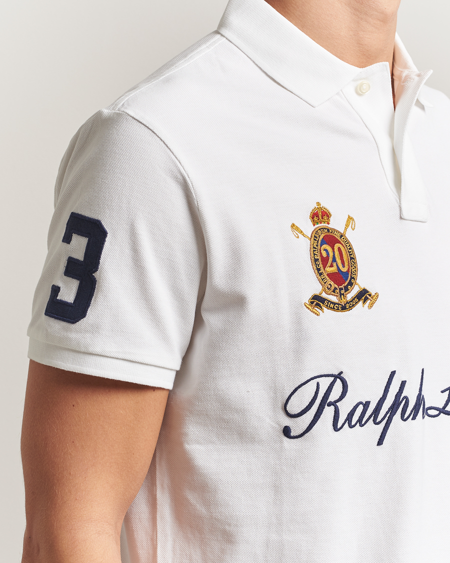 Mies | Pikeet | Polo Ralph Lauren | Custom Slim Fit Big Pony Polo White