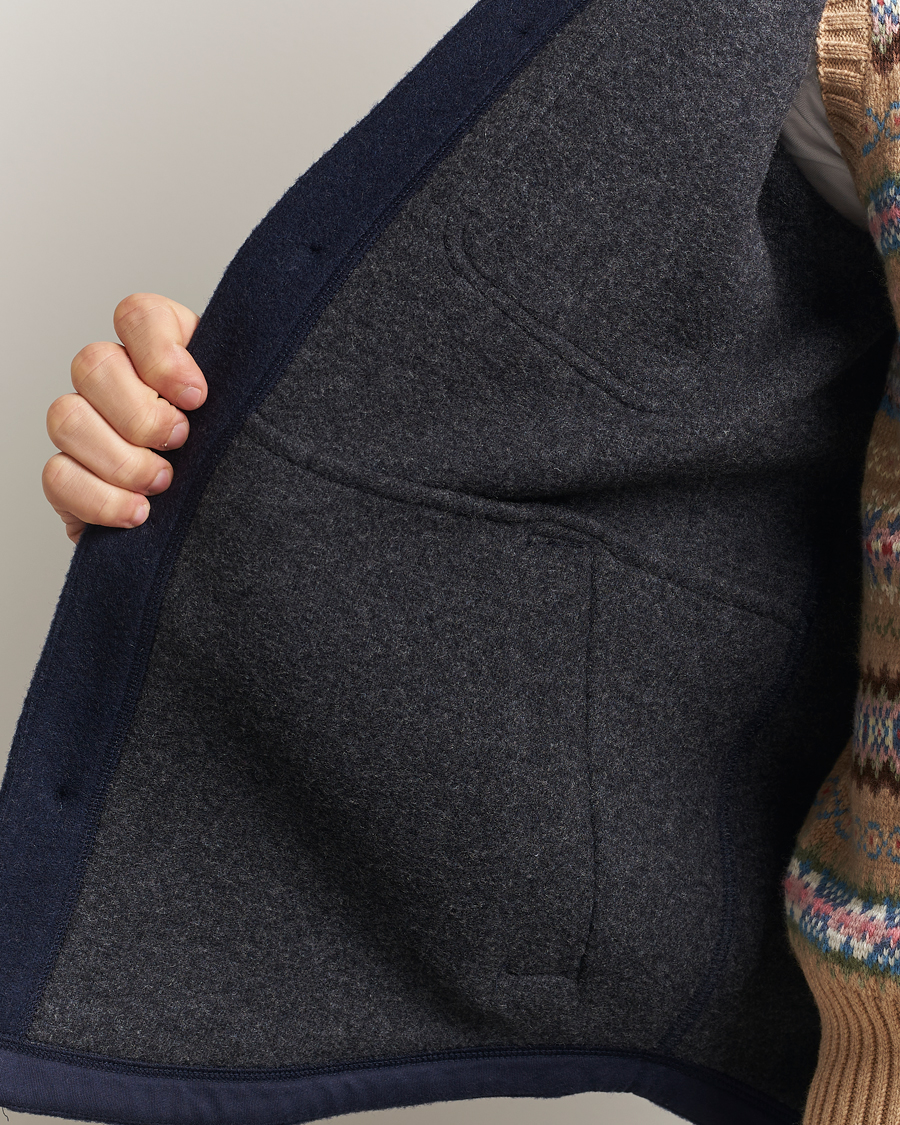 Mies | Kauluspaidat | Polo Ralph Lauren | Brushed Double Knitted Overshirt Worth Navy Heather