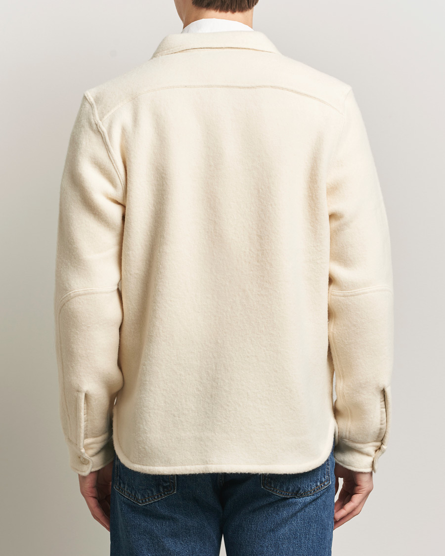 Mies | Kauluspaidat | Polo Ralph Lauren | Felted Wool Pocket Shirt Andover Cream