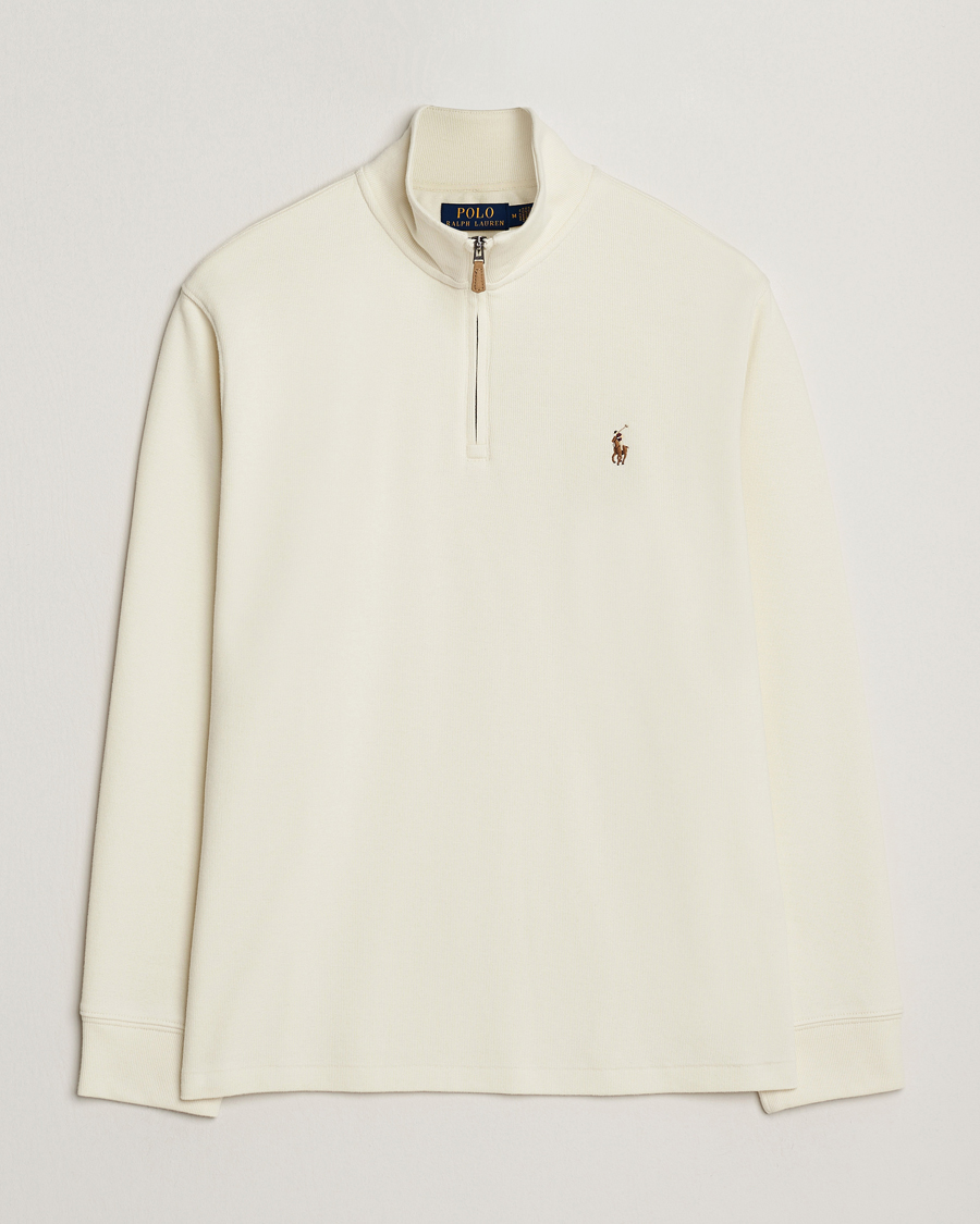 Mies | Puserot | Polo Ralph Lauren | Double Knitted Half Zip Parchment Cream