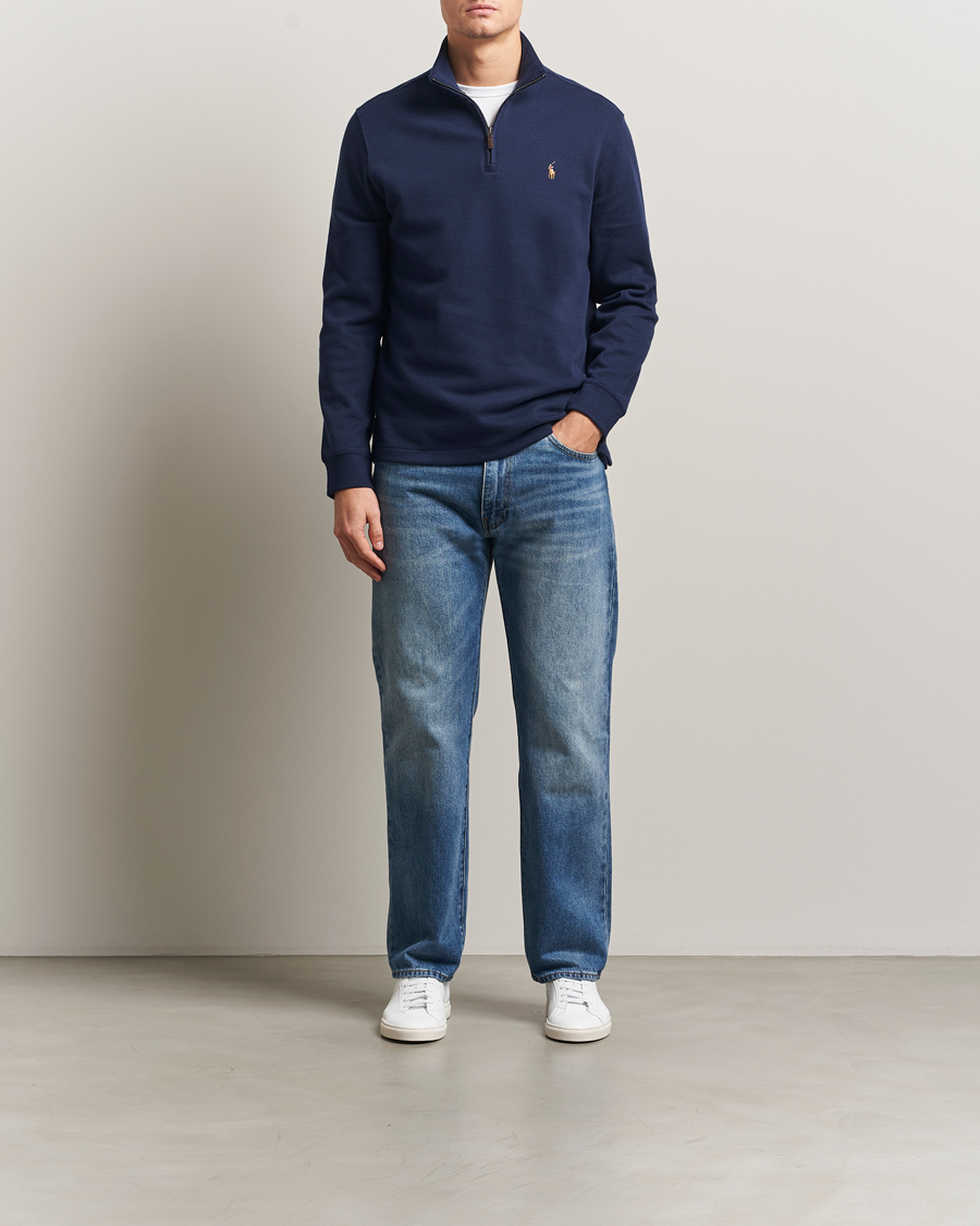 Mies | Puserot | Polo Ralph Lauren | Double Knitted Half Zip Cruise Navy