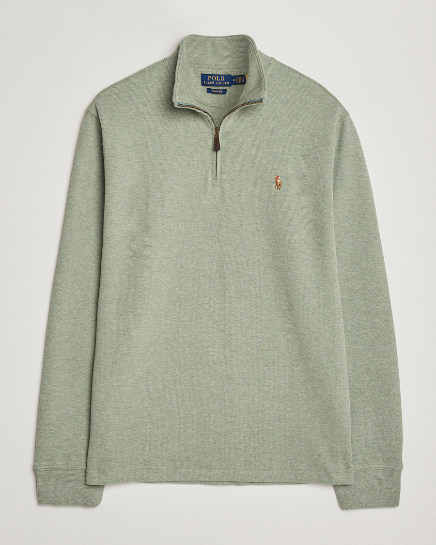 Mies | Puserot | Polo Ralph Lauren | Double Knitted Half Zip Greenery Heather