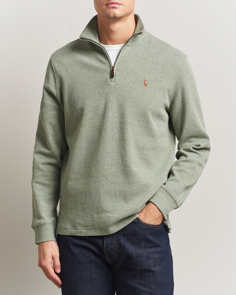 Mies | Puserot | Polo Ralph Lauren | Double Knitted Half Zip Greenery Heather