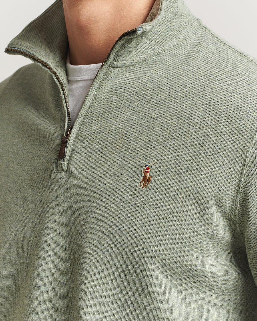 Mies | Puserot | Polo Ralph Lauren | Double Knitted Half Zip Greenery Heather