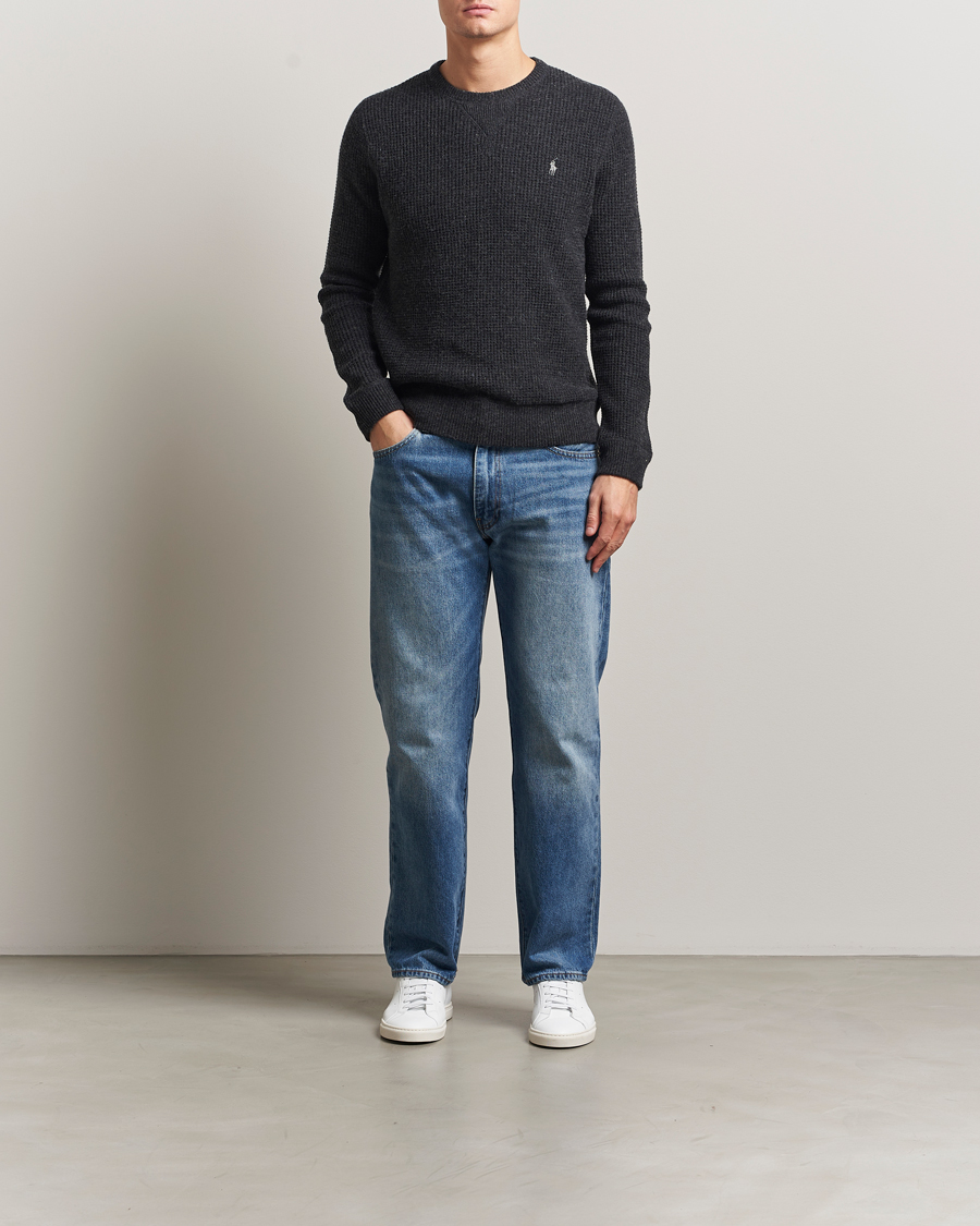 Mies | Puserot | Polo Ralph Lauren | Cotton/Wool Pullover Dark Granite Heather
