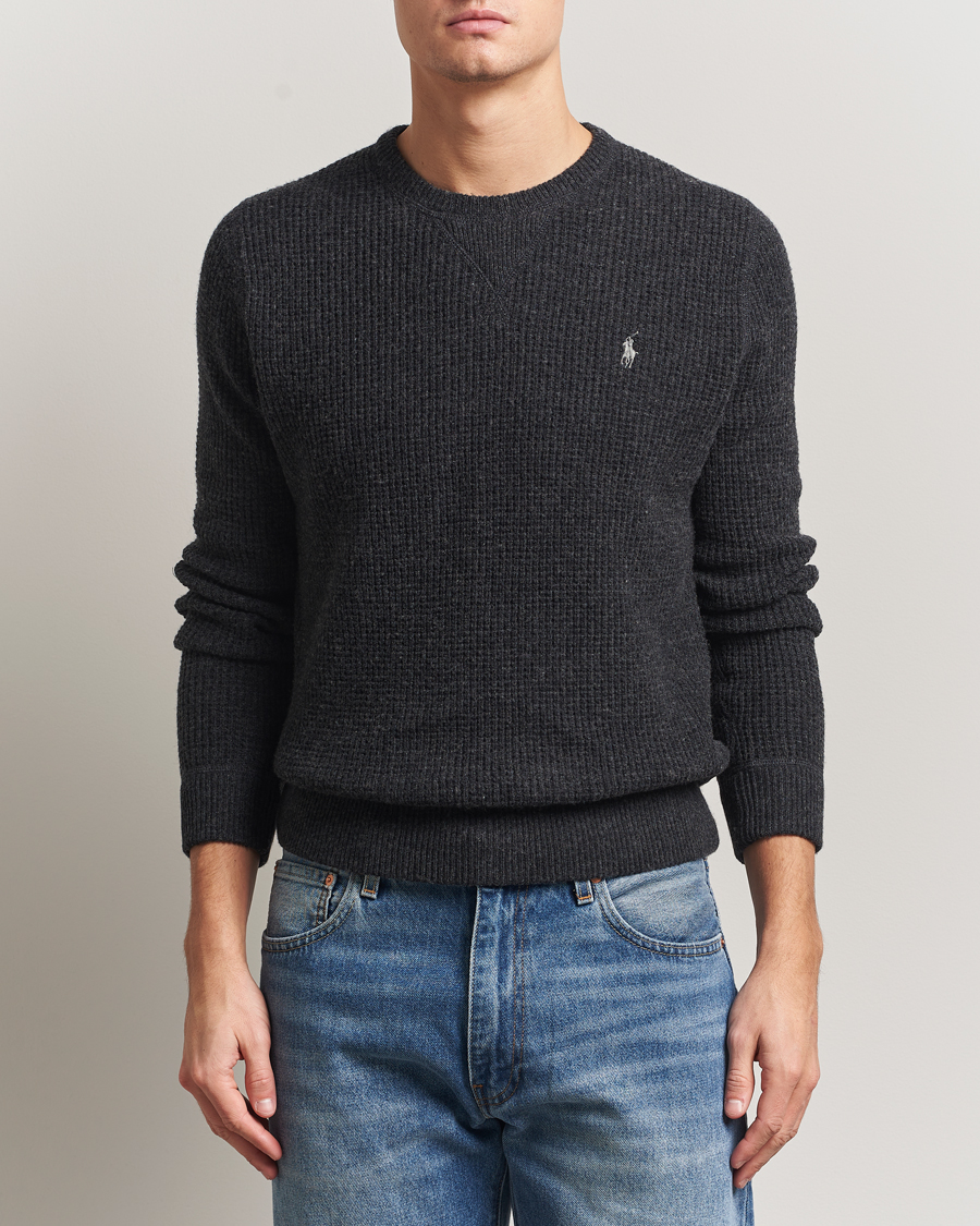 Mies | Puserot | Polo Ralph Lauren | Cotton/Wool Pullover Dark Granite Heather