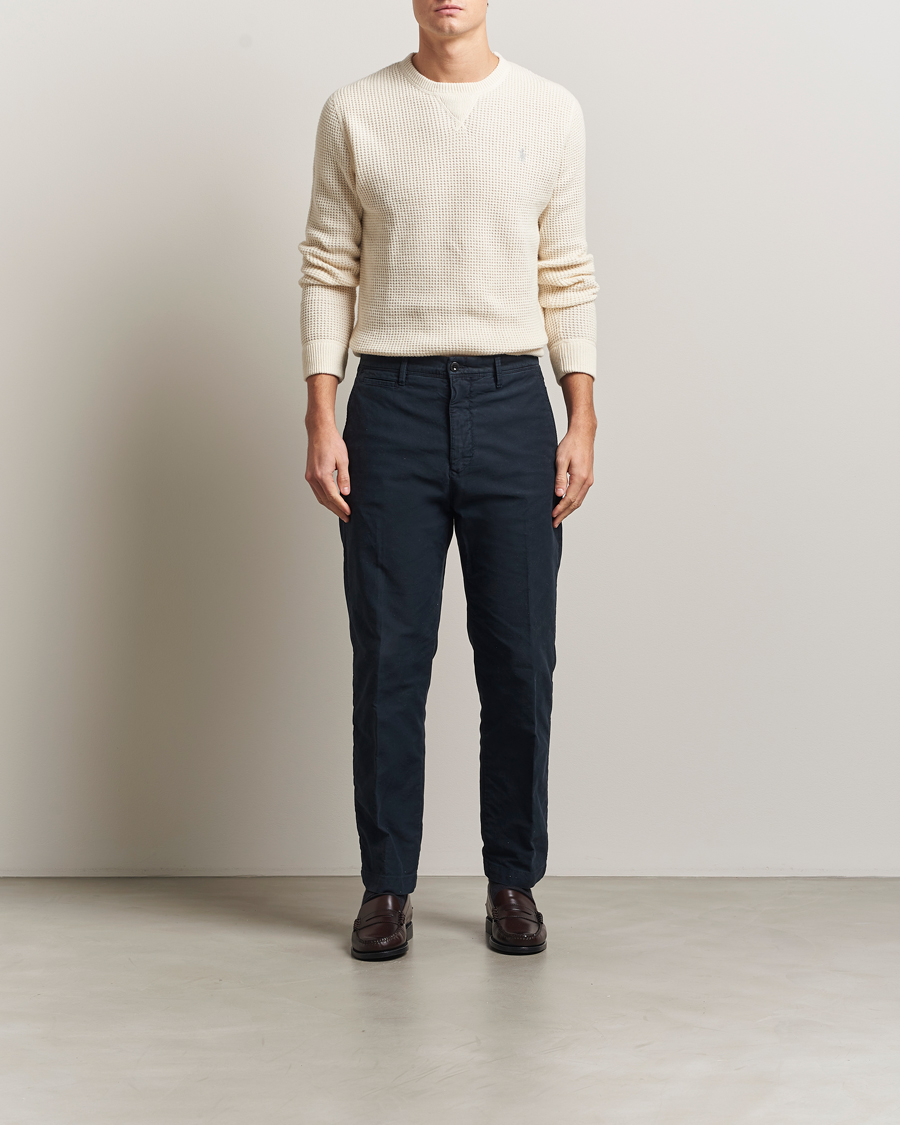 Mies | Puserot | Polo Ralph Lauren | Cotton/Wool Pullover Andover Cream