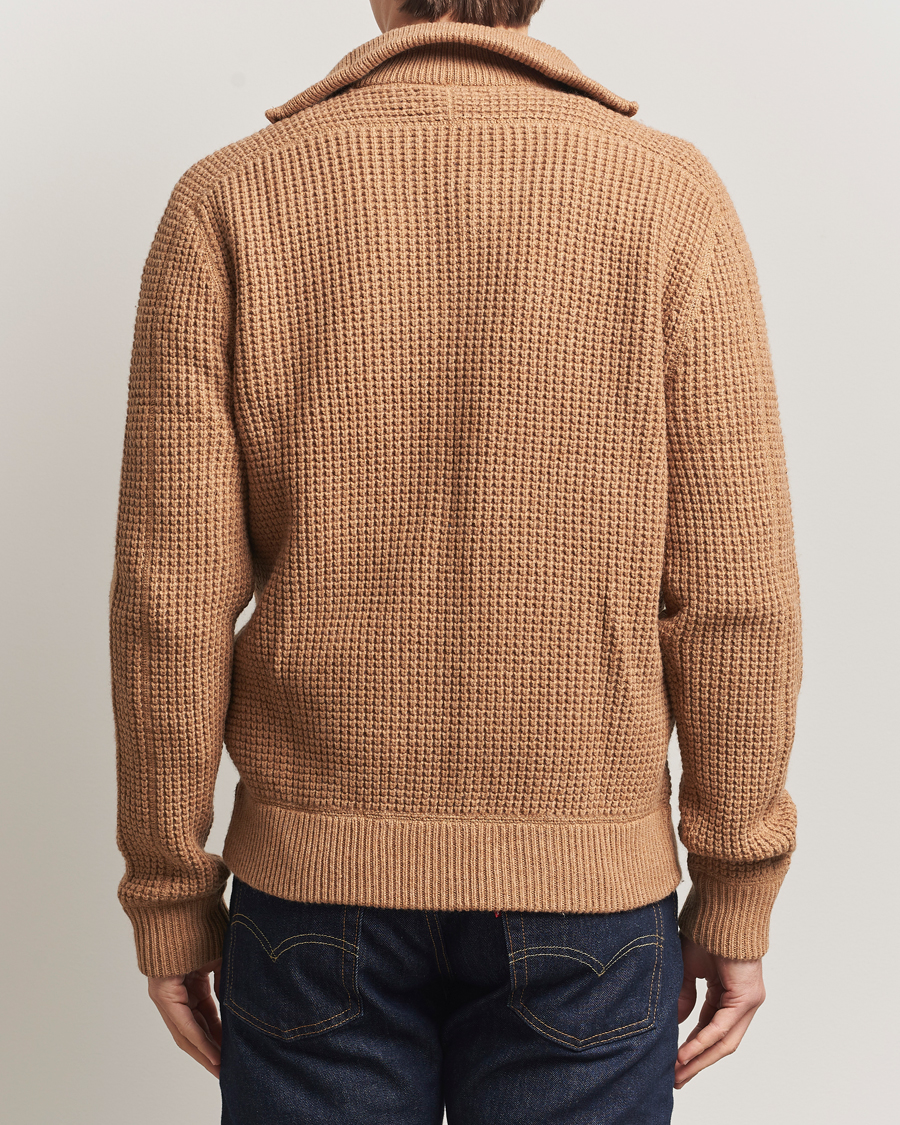Mies | Puserot | Polo Ralph Lauren | Cotton/Wool Full Zip Brown Sugar Melange