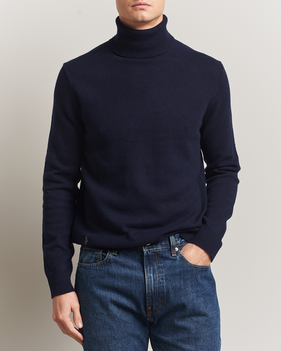 Mies | Puserot | Polo Ralph Lauren | Cotton/Wool Rollneck Hunter Navy