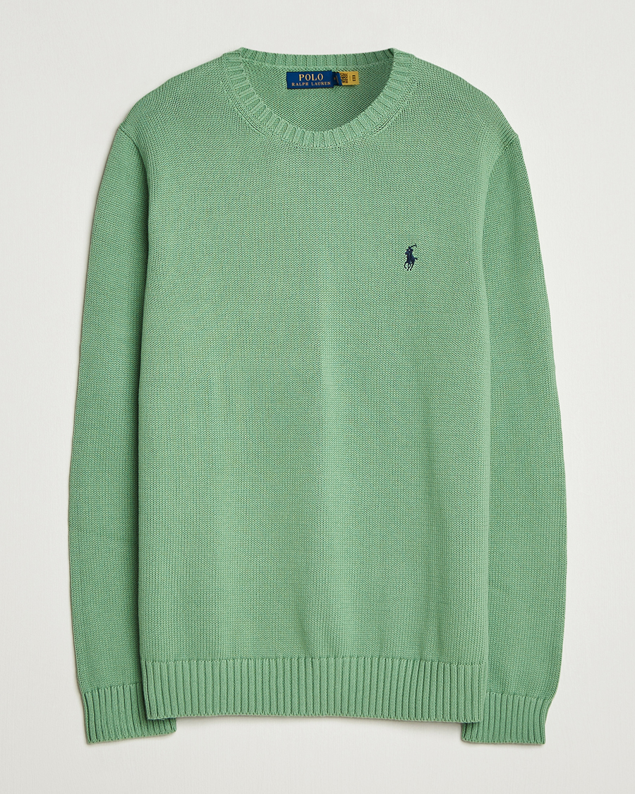 Mies | Puserot | Polo Ralph Lauren | Cotton Crew Neck Sweater Outback Green