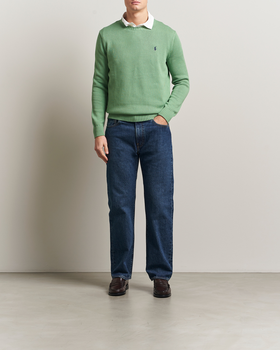 Mies | Puserot | Polo Ralph Lauren | Cotton Crew Neck Sweater Outback Green